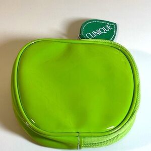 Clinique Apple shaped mini cosmetic bag for makeup lipstick